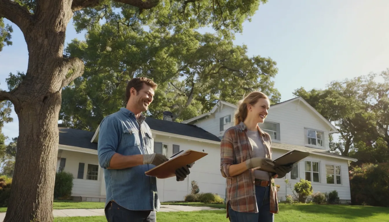 Homeowner reviewing a tree with a provider in the Plano area